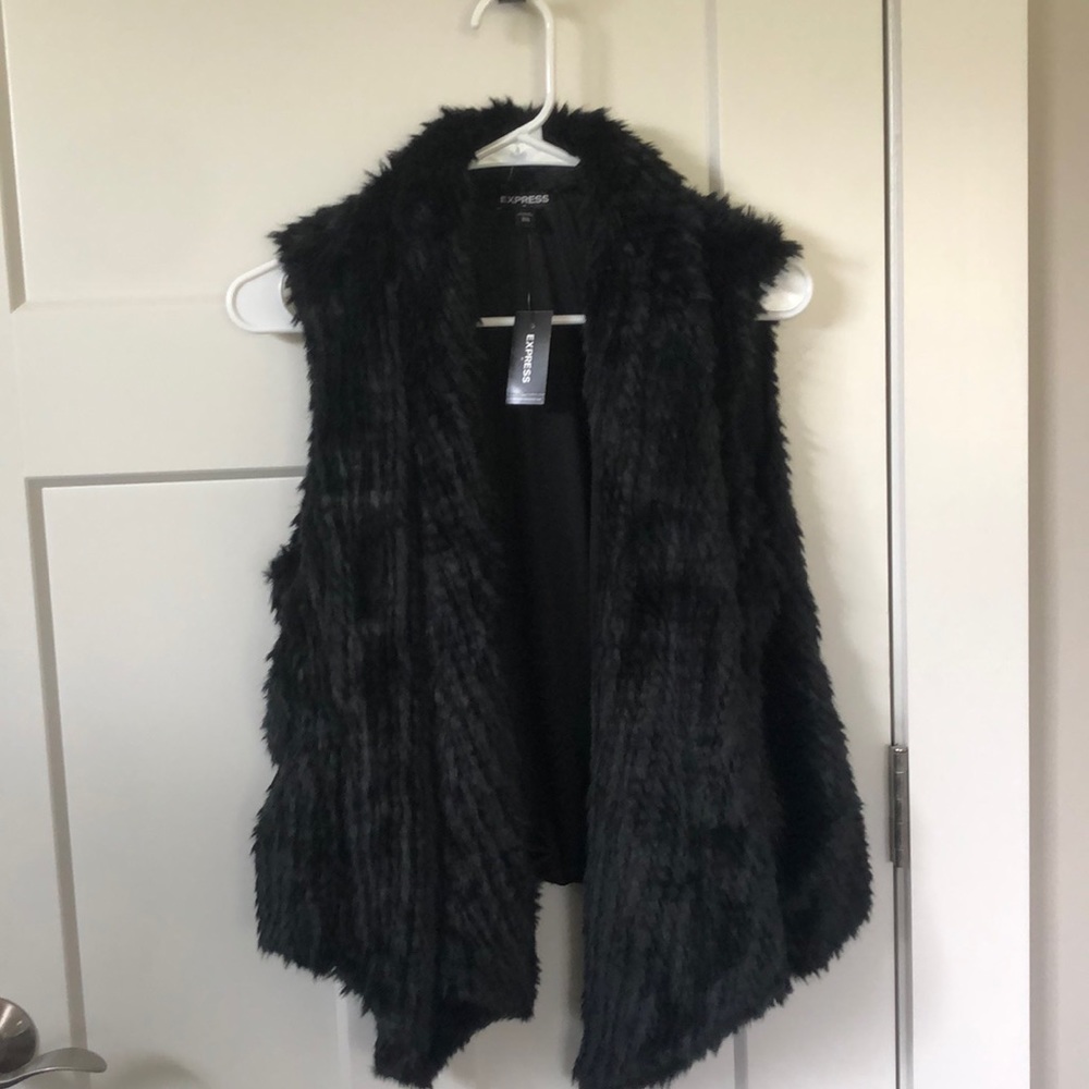 Faux fur vest